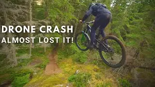 Drone vs Mountain Bike RAW : The best shots and the best crashes