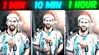 #конкурс_монтажа - 1 минута против 10 минут против 1 часа #messi #футбол #конкурс_монтажа