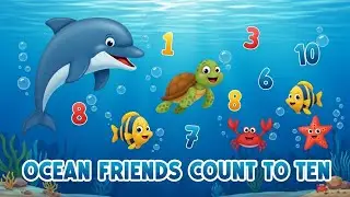Ocean Friends Count to Ten | Underwater Counting Song for Kids | Animagic Studio