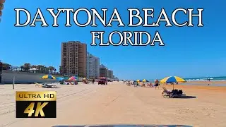 🌴🚗 Daytona Beach Drive North | Scenic Coastal Ride 🌊☀️