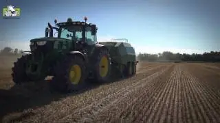 Grootpakpers wedstrijd met Kuhn LSB 1270 en John Deere 1424C  Trekkerweb