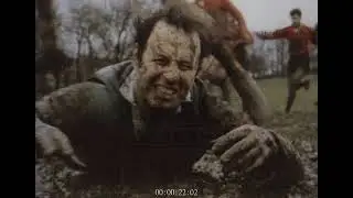 Funniest Muddy Amateur Rugby Game, 1970s - Archive Film 1053392