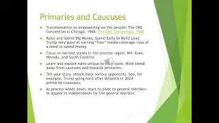 Campaigns and Elections (YouTube)