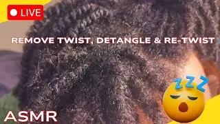 🥱Remove-Detangle-Retwist Your Hair 😴 ASMR