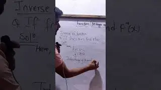 SEE Question|| function|| inverse of function