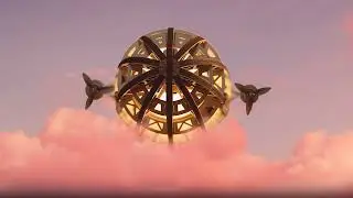 3D Mechanical Model of Luminous Zeppelin | Amazing Mechanical Animation & Design
