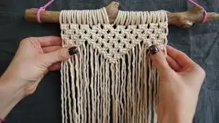 DIY Macrame Wall Hanging Heart / Tutorial Macrame fluffy Heart