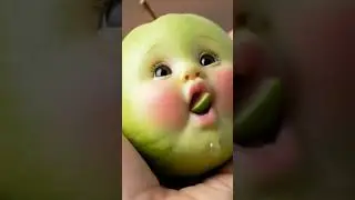 Ultra-Realistic Kawaii Guava Baby Face | Cute Food Creature Macro ASMR 🍈✨