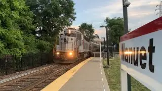 NJTR Train 2125 Arrives At Nanuet w/GP40PH-2B #4206 Leading - 6/26/22