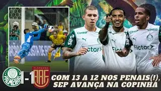 Sorriso marca contra o Fla-SP, mas Palmeiras, de novo, precisa dos penais p/ avançar! Ituano vem ai!