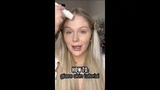How to get glass skin #shorts #makeup #skincare