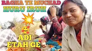 BAGHA TE MUCHAD HURU IRUH 🌾 ADI ETAH GE 🥰 || Santali Vlog Video || @CHAITANMURMUVLOG 