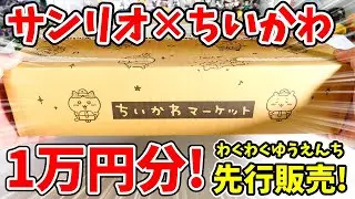 【ちいかわ×サンリオ】段ボール開けたらいきなり激レアグッズ入ってた！？【わくわくゆうえんち】