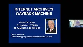 16 Aug 2023- Donald R Snow - Internet Archive's Wayback Machine