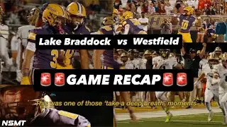 Lake Braddock vs Westfield | 29–23 Bruins Victory | Primetime Matchup