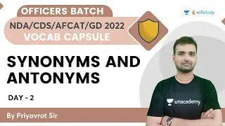 Vocab Capsule | Improvement of Sentence  | Target CDS / NDA 2022 | By Priyavrat Tripathi
