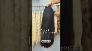 Silky. Sleek. Straight perfection 🤍Our Raw Indian Straight Human Hair Extensions