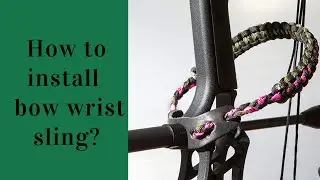 How to install a wrist sling?