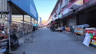 Chinese Township Wet Market | Immersive Walking Tour | 4K