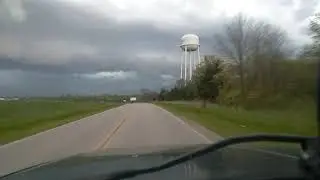 Part 2 thunderstorm between Jefferson City Missouri and California Missouri