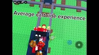 Average cart ride experience #shorts #roblox #robloxfunny #cartrideroblox #fyp