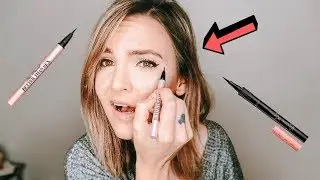 Too Faced Better Than Sex Eyeliner VS Benefit Roller Eyeliner REVIEW AND COMPARISON!!