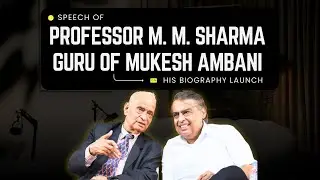 Prof. M. M. Sharma&rsquo;s heartfelt speech from the biography launch &lsquo;Divine Scientist&rsquo;.