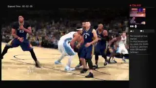 da724nny's Live PS4 Broadcast MC NBA 2k16 Pelicans playing my old team!!!