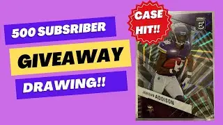 500 Subscriber Giveaway Drawing! Case Hit, Auto, and More! Updates on the Channel!