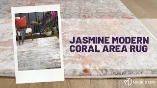 Jasmine Modern Coral Area Rug