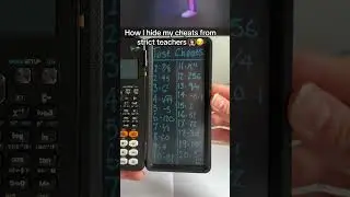 Is this the easiest way to cheat in exams?! 🤣 #calculator #diy #teachers #college