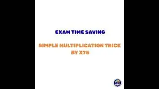⚡ Last Minute Exam Trick!🤯💯 Multiply By 75 In Sec ⏱️ | Fast Calculation Trick 🧮 | Exam Booster 💯