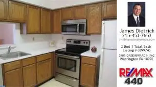 2401 GREENSWARD N #A2, Warrington, PA - $199,900