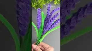 How to Make Pipe Cleaner Flower - Easy Pipe Cleaner Flower Making Tutorial #shorts #ytshorts