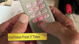 How to program Universal Remote Garage Door Opener for Craftsman