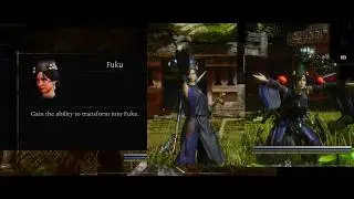 Nioh 3 Fuku Transformation All Emotes Showcase Roar, Shoo etc. Ninpo Retsu Zai Zen Line