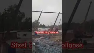 Steel structure Collapse #construction #buildingservicesengineering #civilengineering #engineering