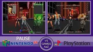 Fighting Force - Nintendo 64 VS PlayStation - Side By Side Comparison Graphics