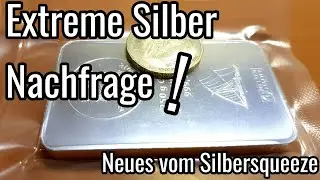Neues vom Silbersqueeze! Extremer Anstieg der Silber Nachfrage!
