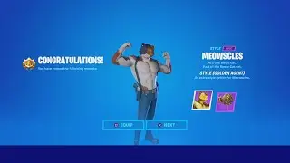 UNLOCKING MEOWSCLES Style (Golden Agent) & Spending V-Bucks Buying NEW Dog Fortnite Skin CLOVER!