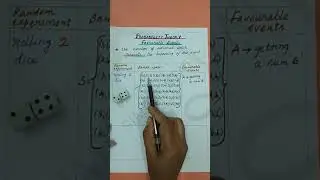 JEE Main Unit 14 : Statistics and Probability : Definition 6 - Favourable Events