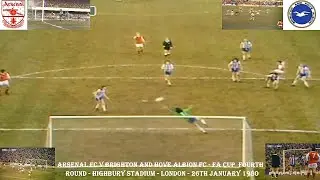 ARSENAL FC V BRIGHTON AND HOVE ALBION – FA CUP FOURTH ROUND–HIGHBURY STADIUM - LONDON– 26TH JAN 1980
