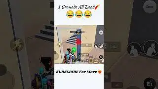 😂1 Granade All Dead 🧨!!#shorts #bgmi #viral #foryou
