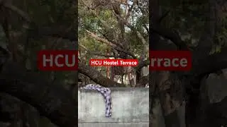 HCU Nrs PhD hostel terrace 😍UNIVERSITY OF HYDERABAD HOSTEL #uoh