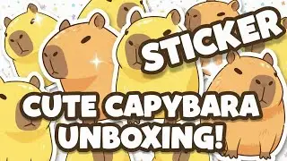 Video Santai 🧡 Unboxing Stiker karakter Capybara Kawaii ..