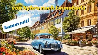 Sweden: a car ride with dash cam from Nybro to Emmaboda