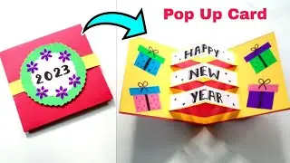 Happy New Year Pop up Card | Happy New Year Greeting Card | New Year 2023 Card Ideas