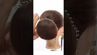 Простая свадебная прическа-пучок #hairstyle #judahairstyle