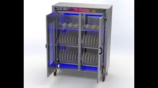 UV Crockery Sterilizer Cabinet Trolley - JANSHAKTI