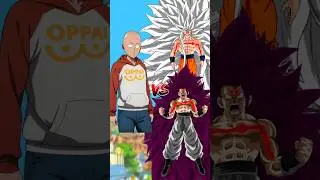 Saitama vs Goku and Vegeta#saitama#goku#vegeta#onepunchman#dragonball#anime#shorts
